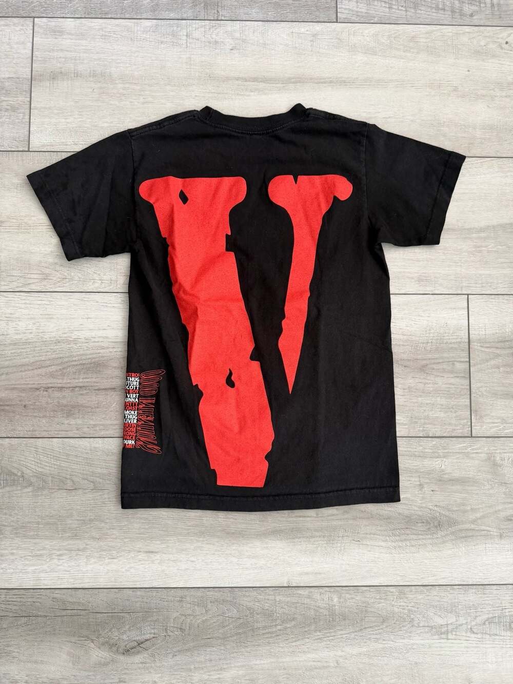 NAV x Vlone Good Intentions Bad Habits But Good Intentions Black T-Shirt
